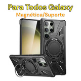 Aj Shops Capa Magnética Suporte 360 Máxima Proteção Capinha Case Para Samsung Galaxy S24 Ultra 5g