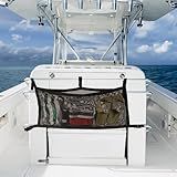 AJFHKJ Bolsa De Armazenamento De Barco Com Armazenamento Em 3 Divisões- Bolsa De Colete Salva-vidas- Organizador De Armazenamento Suspenso De Malha Comporta 4-6 Coletes Salva-vidas Tipo II E Pertences