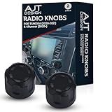 AJT Design Maçaneta De Rádio Para Toyota Tundra De 2 Geração 2020 2021 5 Geração 4Runner 2020 2024 Botão Estéreo De Plástico ABS Resistente A Impactos 2 Maçanetas Maçaneta De Rádio De Carro