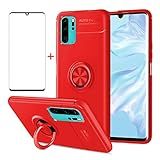 AKABEILA Capa Protetora De Tela Para Huawei P30 Pro Compatível Com Huawei P30 Pro Com Vidro Temperado Livre Suporte De Silicone De Fibra De Carbono à Prova De Choque Capas Para Celular 6 4 Polegadas