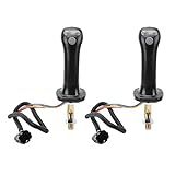 Akozon 2 PCS 3 Button Excavator Joystick Handles Com 6 Pinos- Feitos De Liga De Alumínio- Para DH DX150 215 225 300 370-9C
