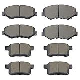 ALADICHE Conjunto De Pastilhas De Freio A Disco Dianteiro Traseiro De Cerâmica 8 Peças Adequado Para 2008 2013 Para Toyota Para Highlander D1324 D1325