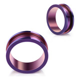 Alargador Aço Cirúrgico Roxo 1 Par