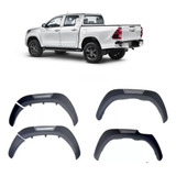 Alargador Fender Para lamas Toyota Hilux 16 24 Preto