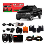 Alarme 2 Controles Trava Eletrica Tragial Fiat Strada Tp2