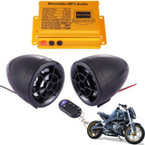 Alarme Para Moto Caixa De Som Mp3 Usb Rádio Fm Anti Furto