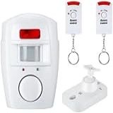 Alarme Sem Fio Residencial Com Sensor De Movimento- Sirene E 2 Controles Remotos