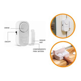 Alarme Sonoro Sensor Magnético Com Sirene Portas Janelas