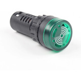 Alarme Sonoro Sonalarme Buzzer Led Audiovisual 22mm