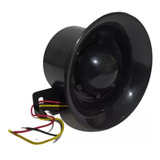 Alarmes Audio Sirene 12 24v 100 Dbs Convencional Preta