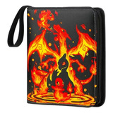 Album Fichário Charizard P 400 Cartas Pokemon Com 50 Folhas