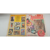 Album Figurinhas Reino Animal 1981 Completo C Encarte A1