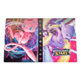 Album Pasta Mew Mewtwo Porta 240 Cartas Pokemon Cards Tcg
