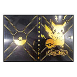 Album Pasta Pikachu Gold Porta 240 Cartas Pokemon Cards Tcg
