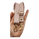 Alça Chic 2cm Nude Bolsa Transversal Regulável C Mosquetões
