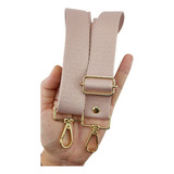 Alça Chic Nude De Poliéster 3cm Para Bolsa Transversal
