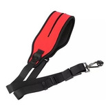 Alça De Ombro Neoprene Vermelho Câmera Dslr Engate Rápido