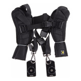 Alca Dupla Colete Quickstrap Camera Dslr Fotografo Promocao