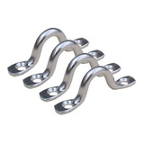 Alça Ômega Amarração Defensa 4mm Inox Barco Caiaque Kit 4 Pç