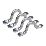 Alça Ômega Amarração Defensa 6mm Inox Barco Caiaque Kit 4 Pç