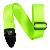 Alça P Guitarra Neon C Ponta Em Couro p05320 Ernie Ball