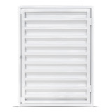 Alçapão Porta Abrigo Portinhola Trava Aço Branco 60x80