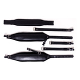 Alças Padrão Italiano 10cm Recouro veludo C fivelas Douradas