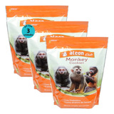 Alcon Club Monkey Cookies 450g Ração Para Primatas Kit Com 3