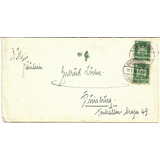 Alemanha 1926 Envelope Circulado Com 2 Selos Scott 331