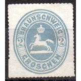 Alemanha Braunschweig Brasão De Armas 1865 Mi 19