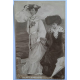 Alemanha Cartão Postal Antigo 1905 Damas À Beira Mar