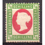 Alemanha Heligoland Queen Victoria 1873 Mi 8