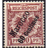 Alemanha Marrocos Águia Imperial 1899 Mi 6