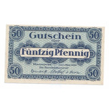 Alemanha Notgeld De Hanôver 50 Pfenning 1920 Fe Rara