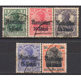 Alemanha Romênia Germania 1918 S completa Mi 8 A 12