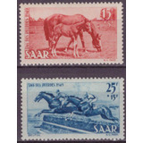 Alemanha Saar Dia Do Cavalo 1949 S completa