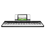 Alesis Recital Piano Teclado Digital Elétrico Com 88 Teclas Semiponderadas Fonte De Alimentação Alto Falantes Embutidos E 5 Vozes Premium Exclusivo Da Amazon 