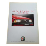 Alfa Romeo Catalogo Antigo 75 America 6903 pc6