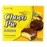 Alfajor Coreano Chocopie Banana Lotte 336g