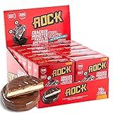 Alfajor Fit C Whey Protein Rock Peanut Cracker Monster C 12 Unidades Chocolate Belga Com Coco