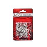 Alfinete De Segurança- Kit- N-000- Aço Niquelado- Blister Com 100