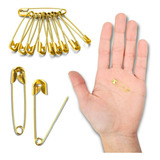 Alfinete De Segurança 01 Ouro Com 500 Unidades Brx