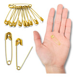 Alfinete De Segurança 02 Ouro Com 500 Unidades Brx