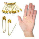 Alfinete De Segurança 04 Ouro Com 500 Unidades Brx