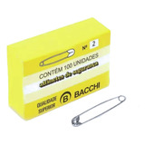 Alfinetes De Segurança Presilha 38 Mm N02 Caixa Com 100