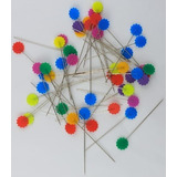 Alfinetes P Patchwork E Costura Cabeça Flor Com 50 Unidades