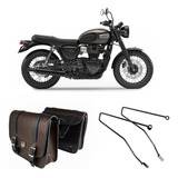 Alforge Pasta 10l Marrom Afastador Triumph Bonneville T100