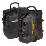 Alforje Saxon Estanque 30l Preto Moto 2 Unidades 