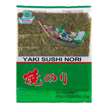 Alga Marinha P Sushi Yakinori Globo 28g 10 Folhas