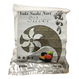 Alga Marinha Yaki Sushi Nori Silver 140g C 50 Folhas
